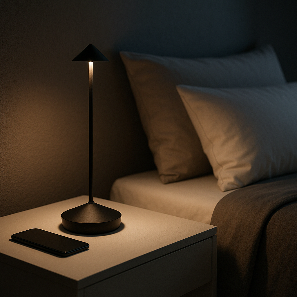Minimalistisk Trådløs Bordlampe Uden Ledning - Vandtæt Belysning Belysning Tech Butik