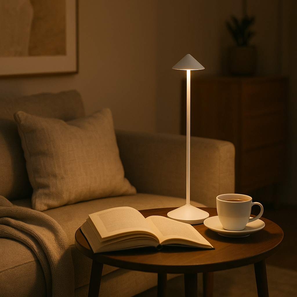 Minimalistisk Trådløs Bordlampe Uden Ledning - Vandtæt Belysning Belysning Tech Butik
