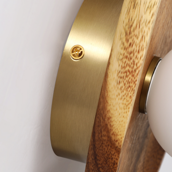 Minimalistisk Væg lampe i Træ med Blødt Diffust Lys Elegant Belysning til Stue og Soveværelse Væglamper Tech Butik
