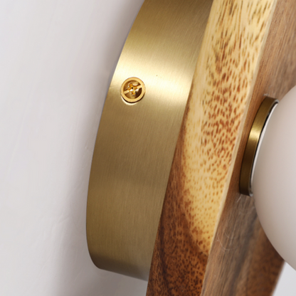 Minimalistisk Væg lampe i Træ med Blødt Diffust Lys Elegant Belysning til Stue og Soveværelse Væglamper Tech Butik