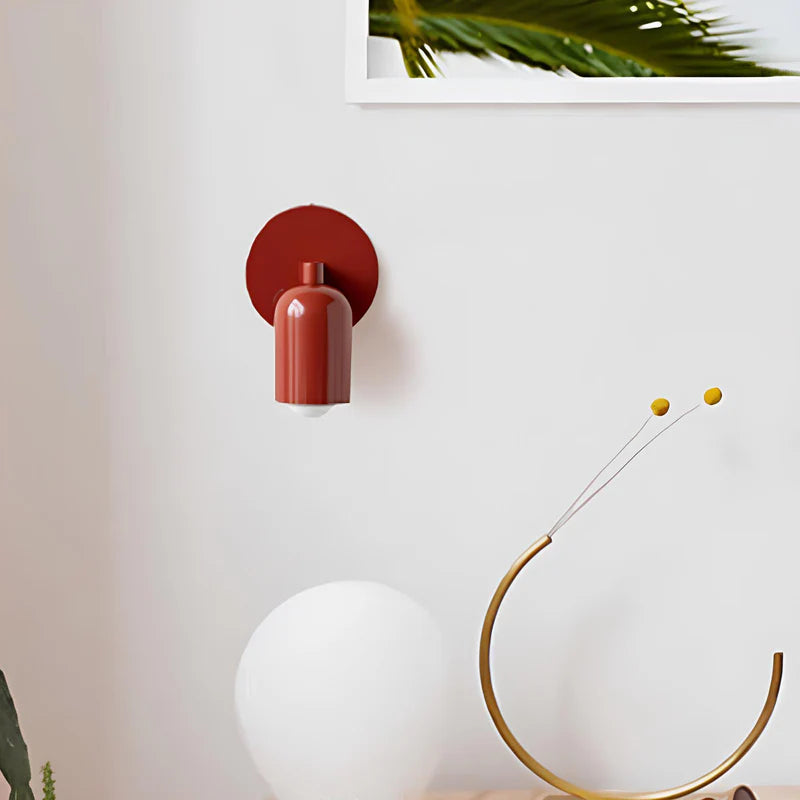 Minimalistisk Væglys med Farvet Glas til Stilfulde Rum Væglampe Tech Butik