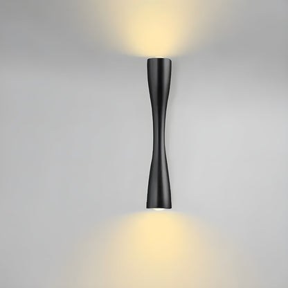 Minimalistisk Vandtæt LED Væglampe til Moderne Rum Væglamper Tech Butik Sort H16XB6XL6CM Varm hvid
