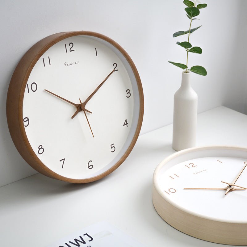 Minimalistisk lydløs vægur med analog skærm Ure Tech Butik