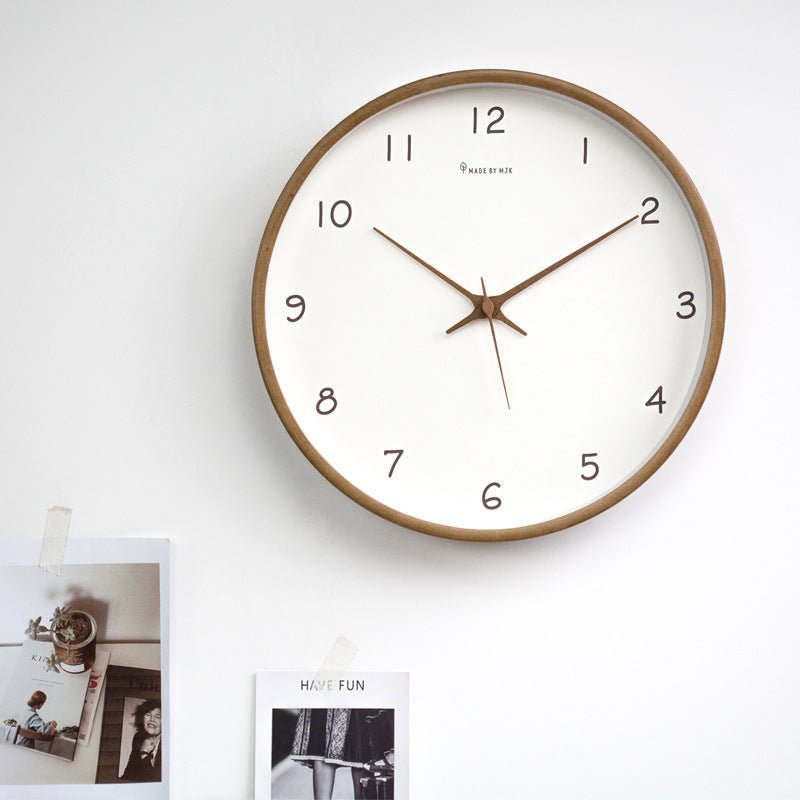 Minimalistisk lydløs vægur med analog skærm Ure Tech Butik