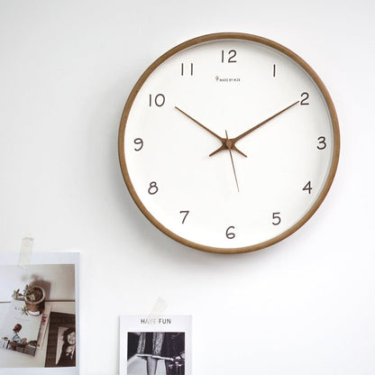 Minimalistisk lydløs vægur med analog skærm Ure Tech Butik