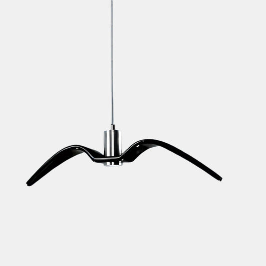 Minimalistisk pendellampe i fugleform til elegante rum Hængelamper Tech Butik Sort A