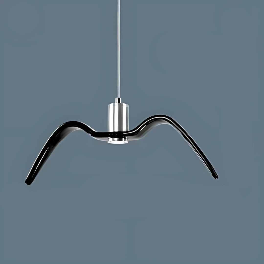 Minimalistisk pendellampe i fugleform til elegante rum Hængelamper Tech Butik Sort B
