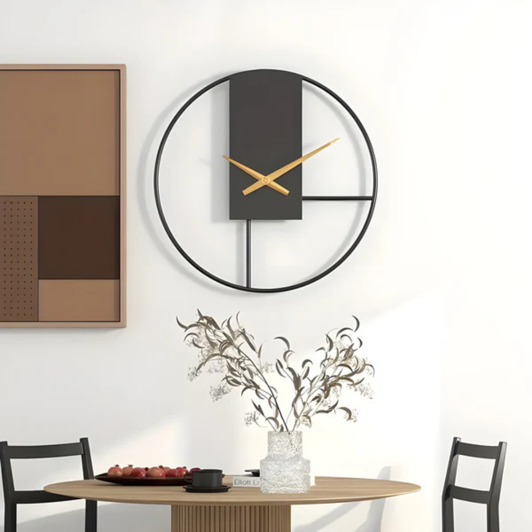 Minimalistisk stille vægur til moderne interiør Ure Tech Butik