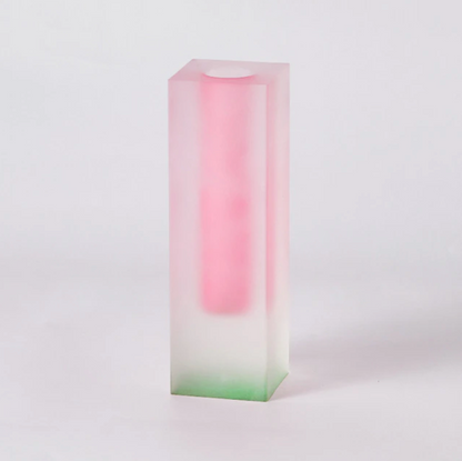 Moderne prismeakryl vase med regnbuefarver Storage & Organization Tech Butik Lyserød / Lime Frostet Kort