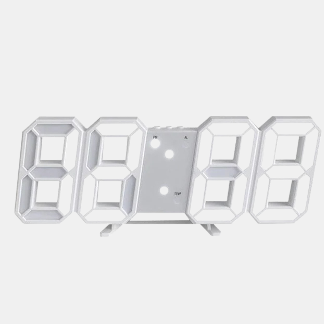 Moderne 3D LED Digital Vægur – Stilfuldt Digitalt Display til Hjem & Kontor Vægure Tech Butik