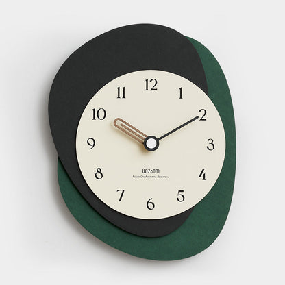 Abstrakt Støjsvagt Vægur – Moderne & Elegant Design Vægure Tech Butik Grøn