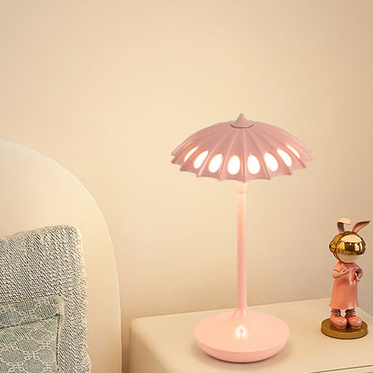 Moderne Akryl Bordlampe med Paraplyformet Skærm Bordlamper Tech Butik Lyserød