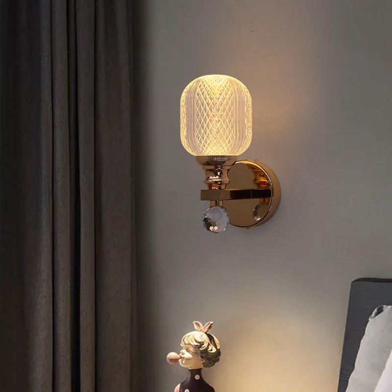 Moderne Akryl Væglampe med Cylindrisk Design Væglamper Tech Butik