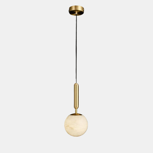 Moderne Alabaster Køkkenø Pendellampe Hængende lampe Tech Butik 1 Bold Hvid & Guld
