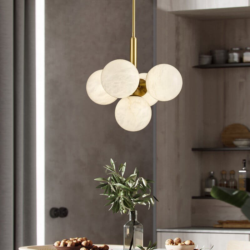 Moderne Alabaster Køkkenø Pendellampe Hængende lampe Tech Butik