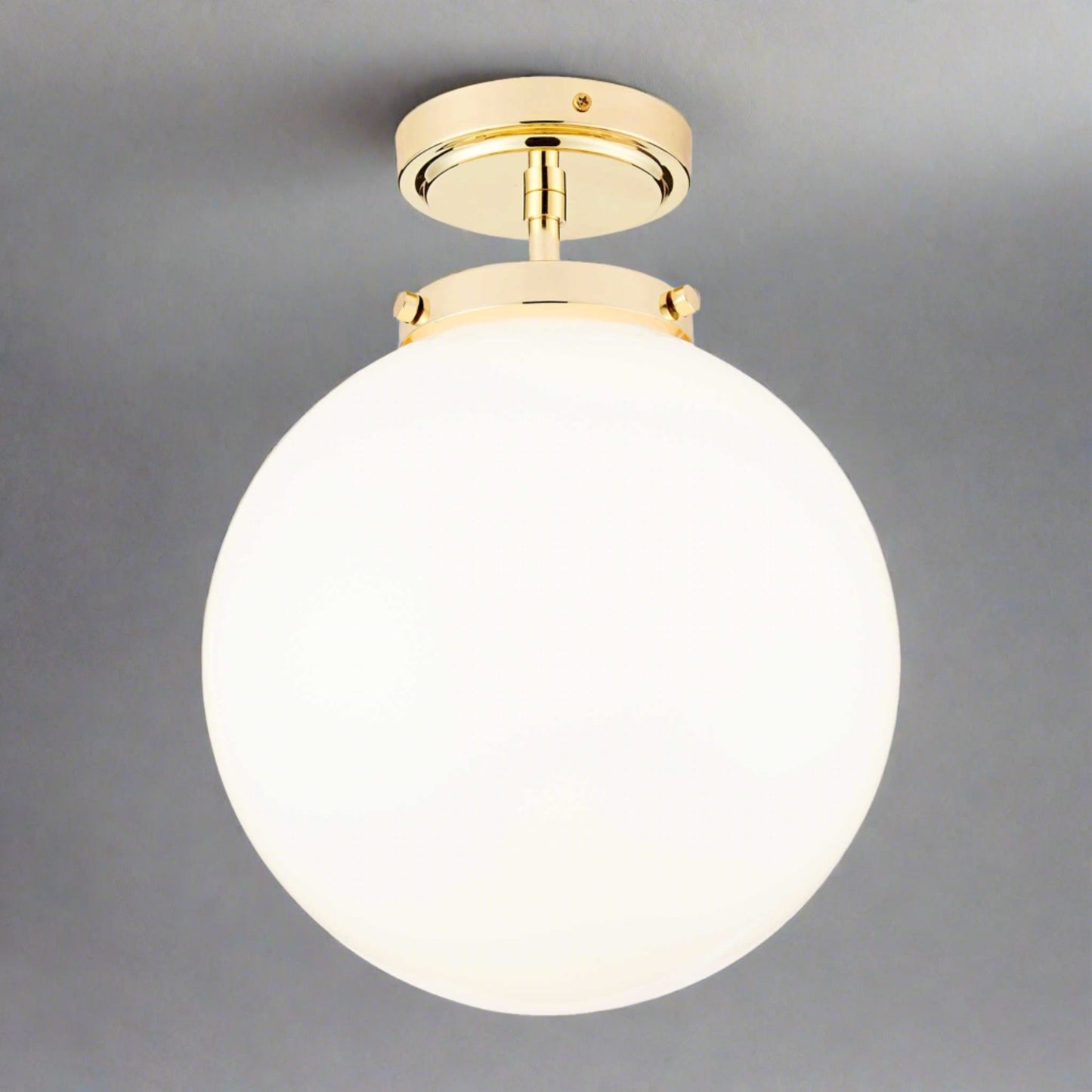 Moderne Badeværelseslampe med Opal Glasbold – Elegant Loftlampe til Bad Loftlampe Tech Butik