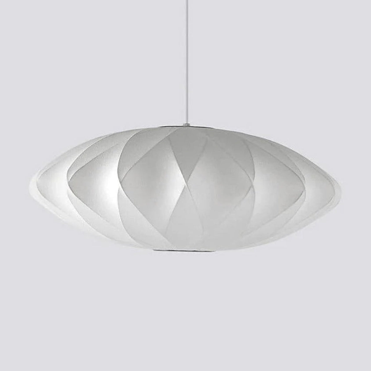 Moderne Bobleformet Loftlampe med Geometrisk Design Hængelampe Tech Butik Model B ∅ 80 cm x H 35 cm Hvid