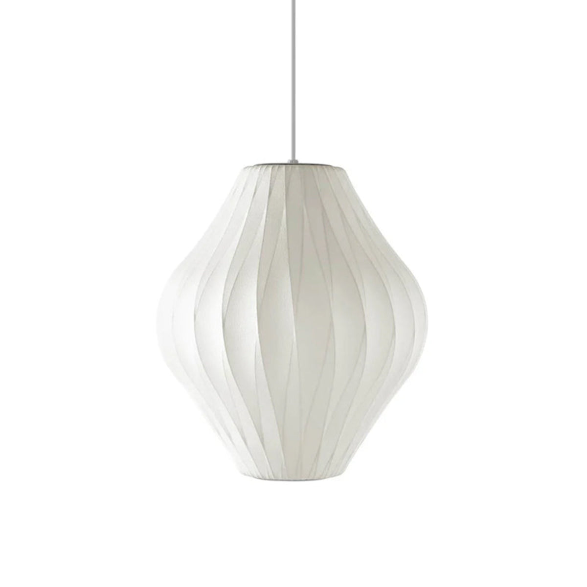 Moderne Bobleformet Loftlampe med Geometrisk Design Hængelampe Tech Butik Model C Crossover ∅ 32 cm x H 38 cm Hvid
