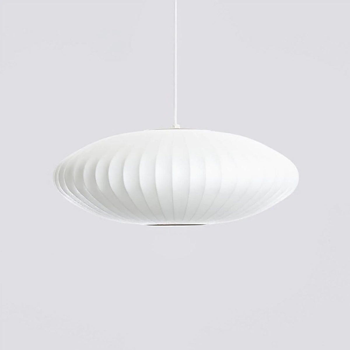 Moderne Bobleformet Loftlampe med Geometrisk Design Hængelampe Tech Butik Model A ∅ 80 cm x H 25 cm Hvid