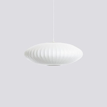 Nelson Bubble Pendellampe med Geometrisk Design – LED Kompatibel, Letvægts Indendørs Belysning i Hvid 26