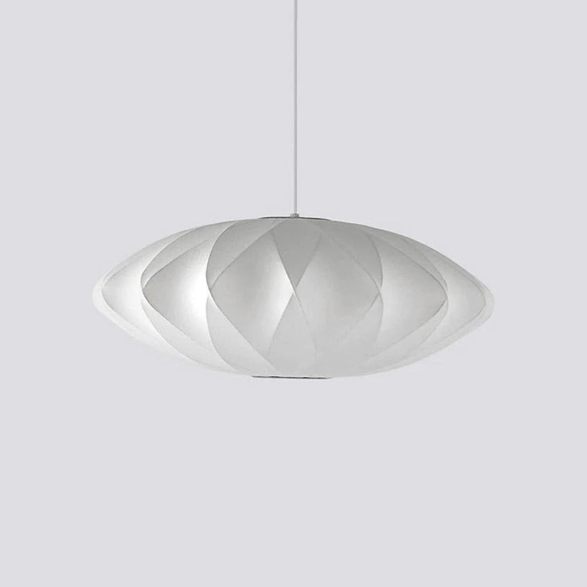 Nelson Bubble Pendellampe med Geometrisk Design – LED Kompatibel, Letvægts Indendørs Belysning i Hvid 27