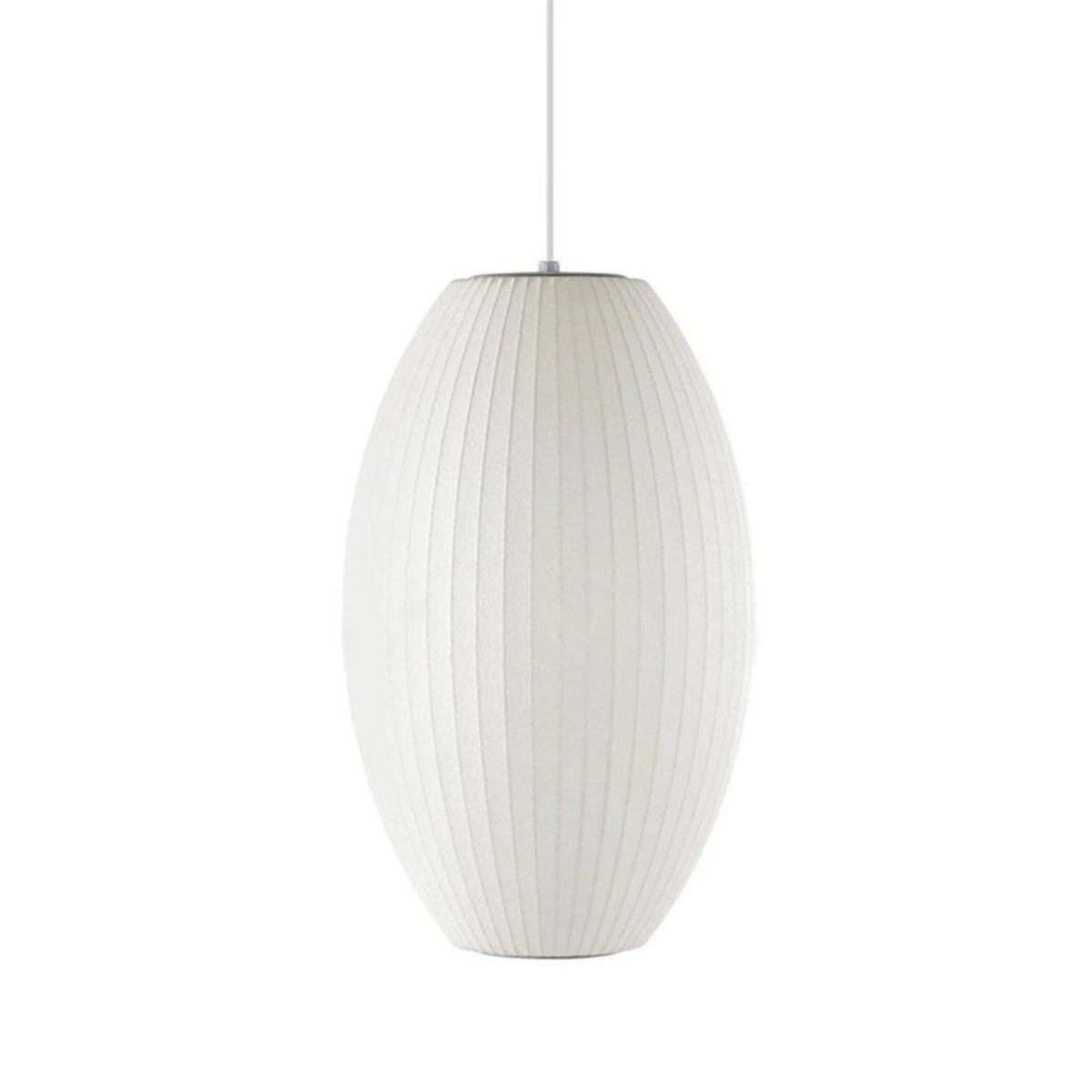 Moderne Bobleformet Loftlampe med Geometrisk Design Hængelampe Tech Butik Model D ∅ 28 cm x H 40 cm Hvid