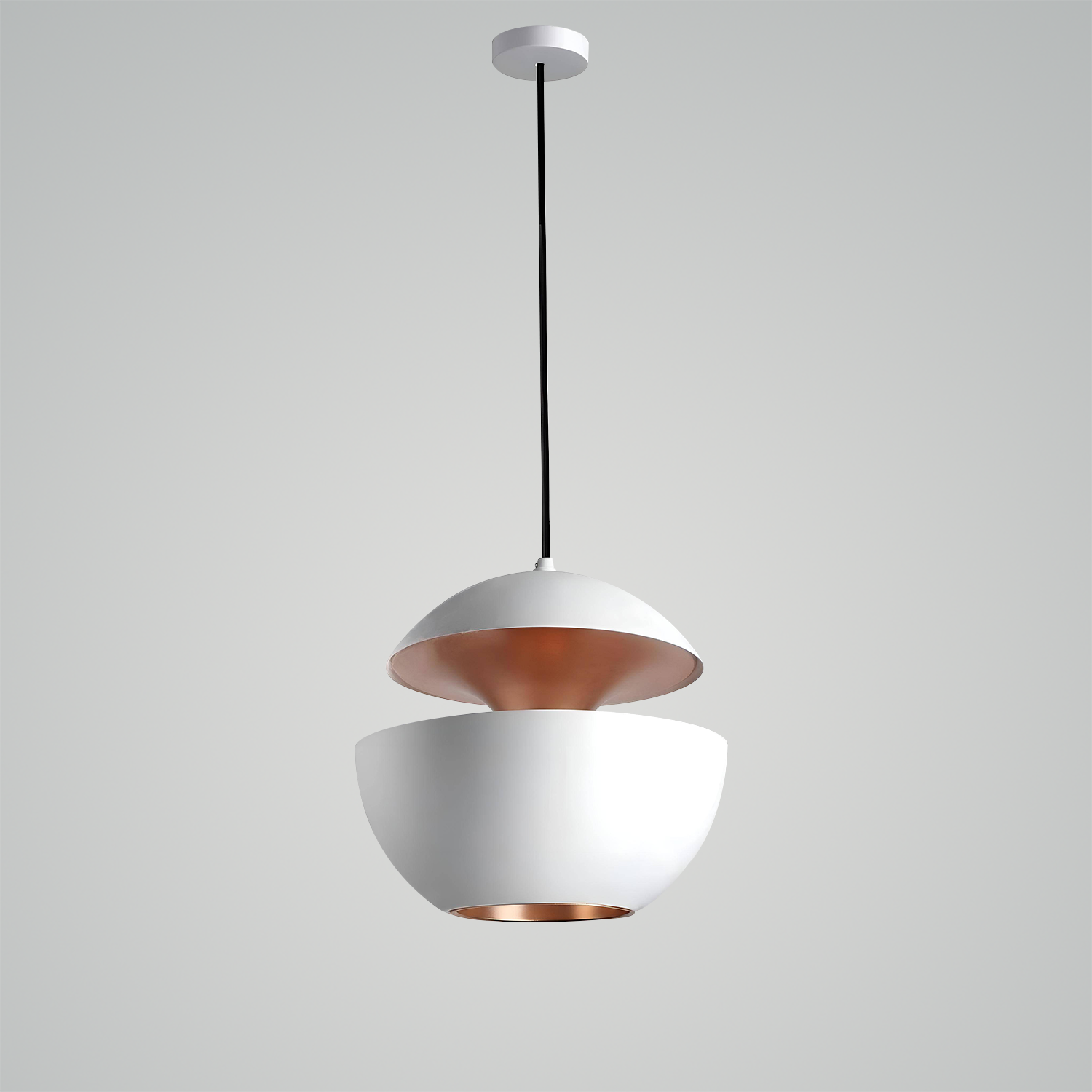 Moderne Eclipse LED-pendel til indendørs belysning Pendellampe Tech Butik Dia 25cm x H 25cm Hvid