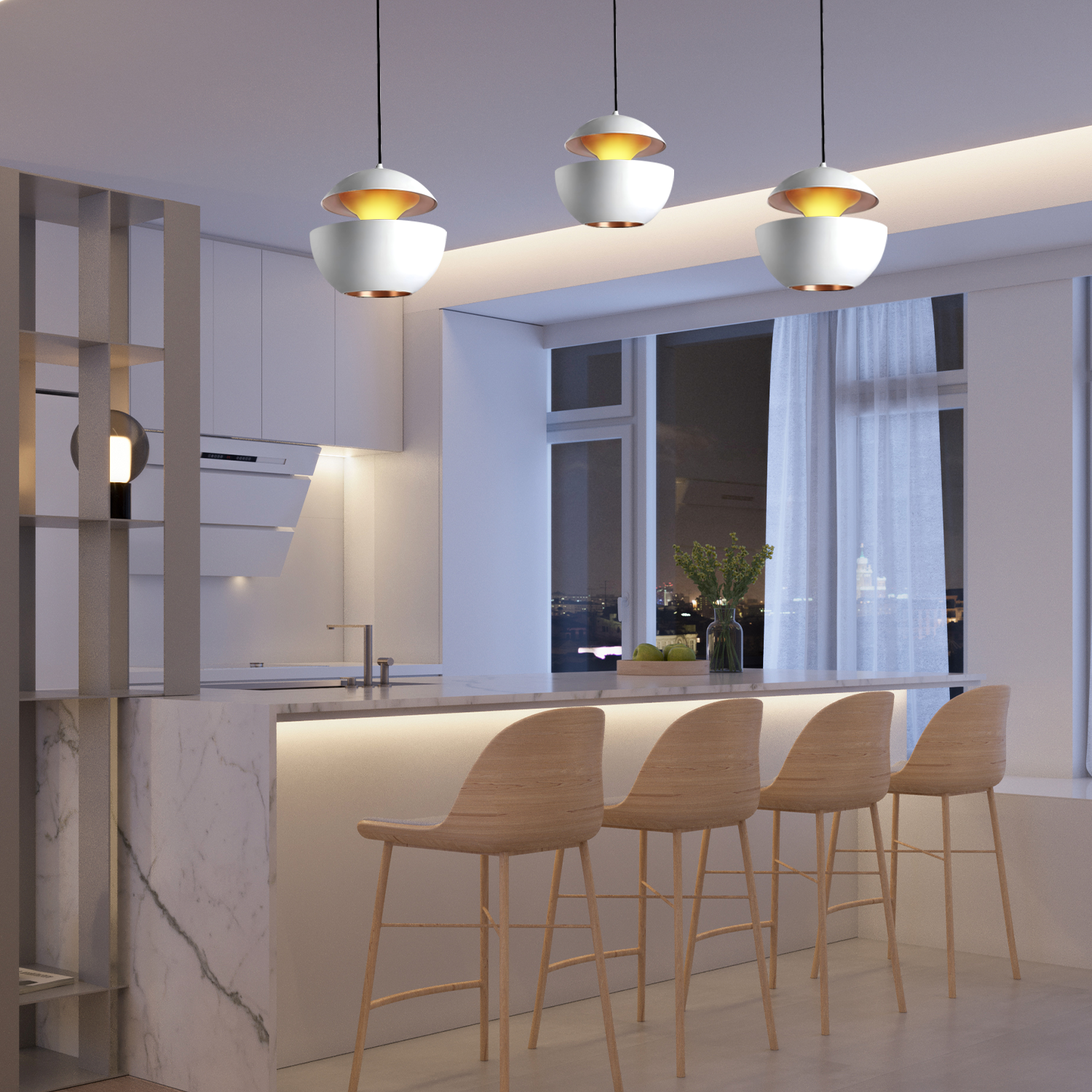 Moderne Eclipse LED-pendel til indendørs belysning Pendellampe Tech Butik
