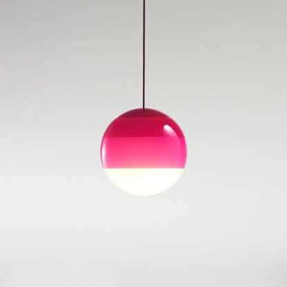 Moderne Farverig Glas Pendel Loftlampe til Hjemmet Hængelamper Tech Butik Lyserød