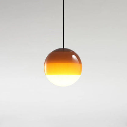 Moderne Farverig Glas Pendel Loftlampe til Hjemmet Hængelamper Tech Butik Orange