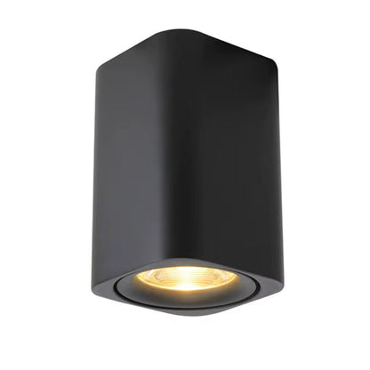 Moderne Firkantet LED Loftspot til Indendørs Brug Loftlamper Tech Butik Sort Varm hvid
