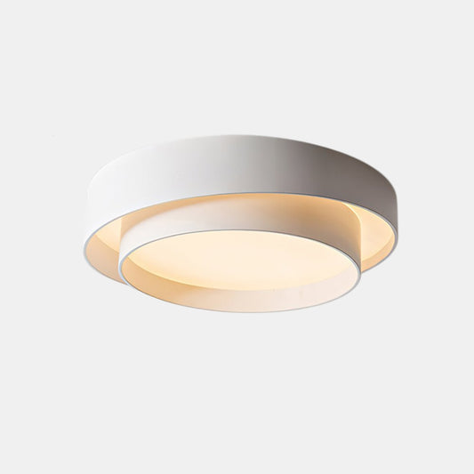 Moderne Flush Mount Loftlys med Koncentriske Ringe – LED Belysning til Stue Loftlamper Tech Butik Varm Hvid Hvid