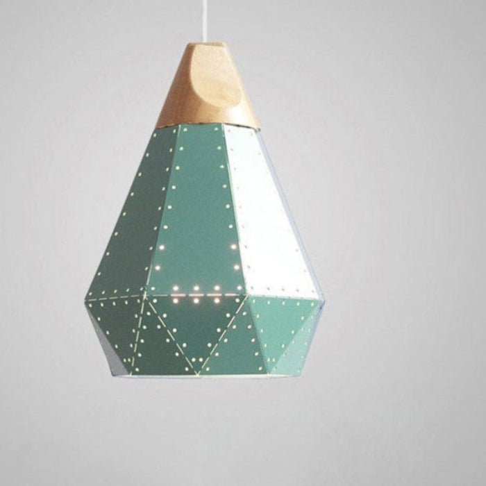 Moderne Geometrisk Pendellampe med Diamantmønster Hængelamper Tech Butik