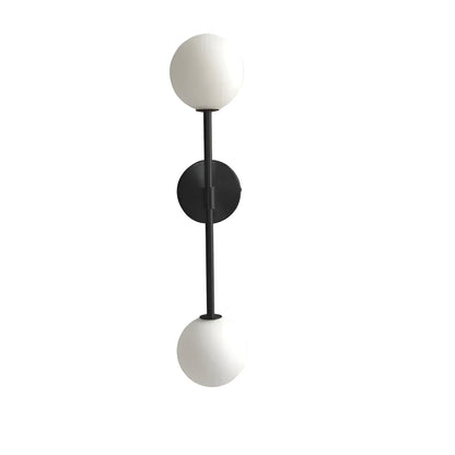 Moderne Glas Kugle LED Væglampe til Soveværelser og Stuer Væglamper Tech Butik Sort Varm hvid