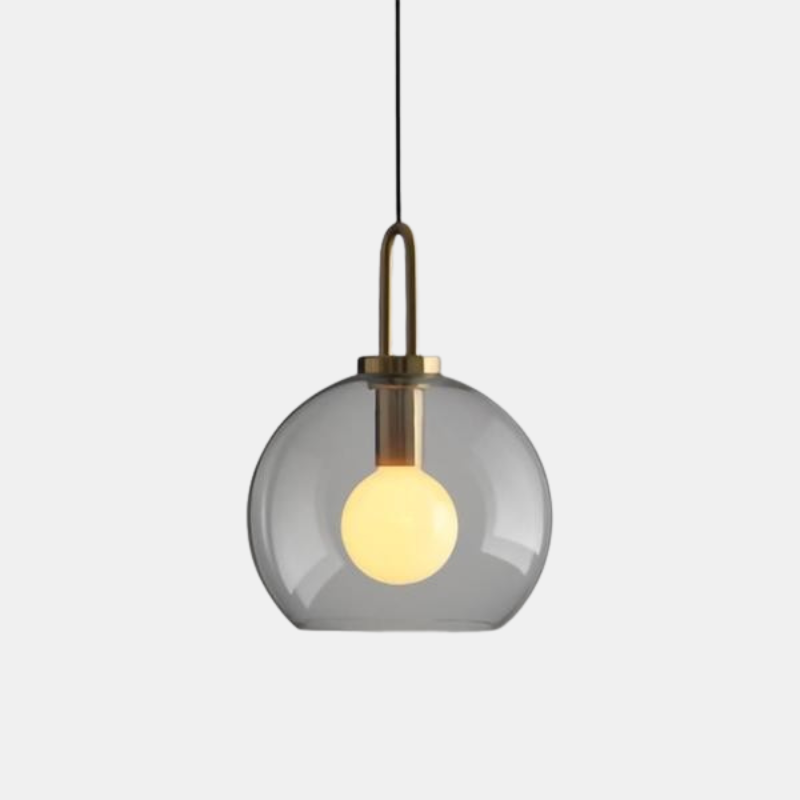 Moderne Glaspendellamper med Elegant Messingfod Pendellampe Tech Butik Globus Klar Mellem Globus (25.4 cm x 34 cm)