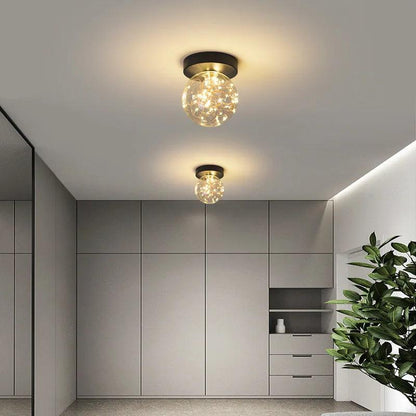 Moderne Glow Loftslampe Stemningsbelysning Tech Butik Sort Naturligt lys