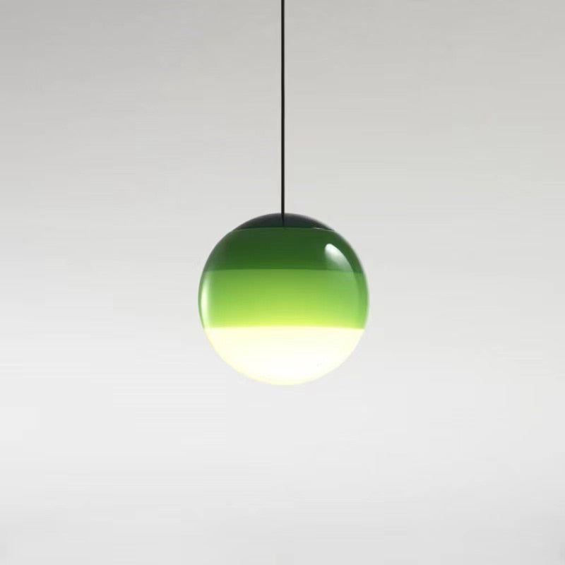 Moderne Gradient Farvependellampe til Nutidige Interiører Pendellampe Tech Butik Grøn Diameter 15cm Varmt lys (2700K-3500K)