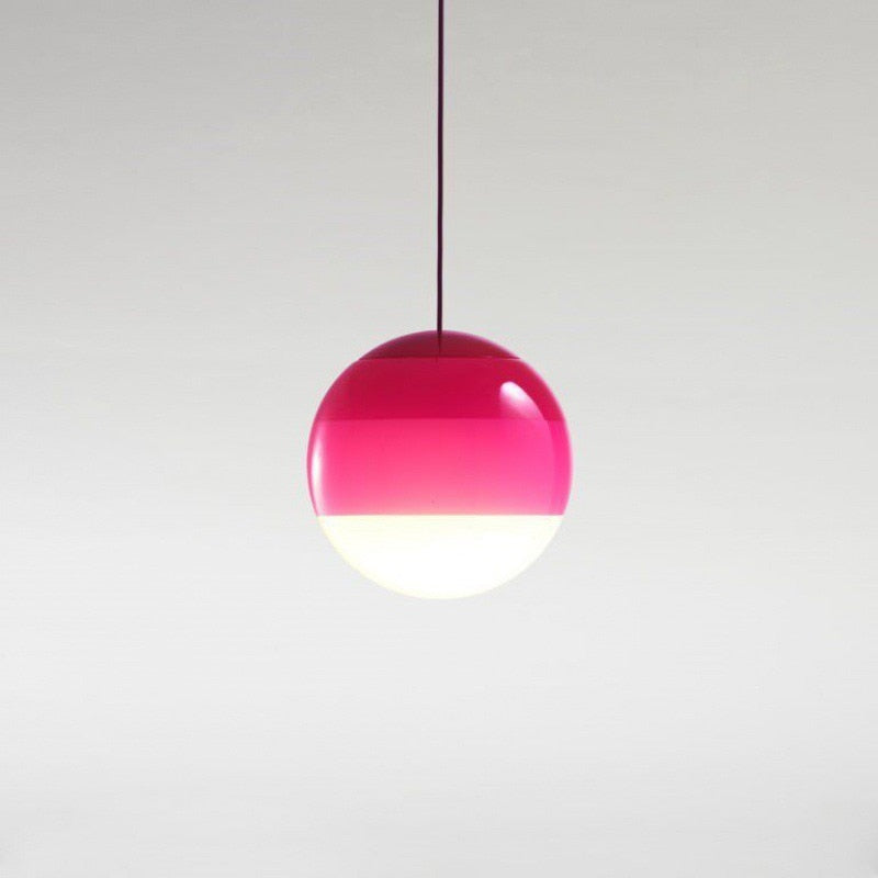 Moderne Gradient Farvependellampe til Nutidige Interiører Pendellampe Tech Butik Pink Diameter 15cm Varmt lys (2700K-3500K)