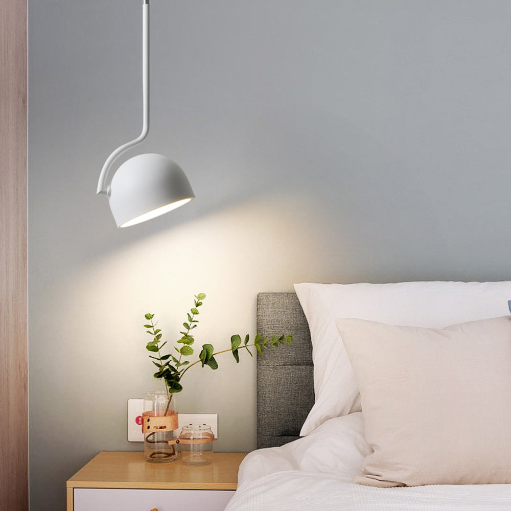 Moderne Hængende LED-lampe til Sengekomfort Hængelamper Tech Butik Hvid Tre farveændringer