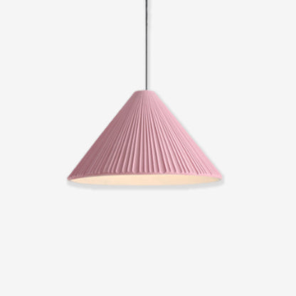 Moderne Hat-vedhængslampe i Harpiks til Stilfulde Rum Hængelamper Tech Butik Lyserød Dia 32cm x H 18cm Varm hvid