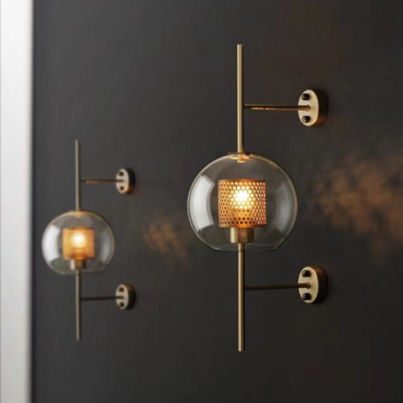 Moderne Honningkage Glas Væglampe Væglampe Tech Butik