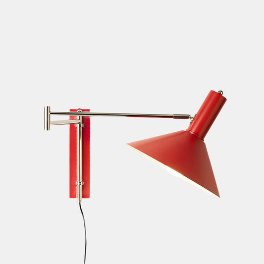 Moderne Justerbar Væglampe i Minimalistisk Design Væglampe Tech Butik Dia 25cm x H 25cm Rød
