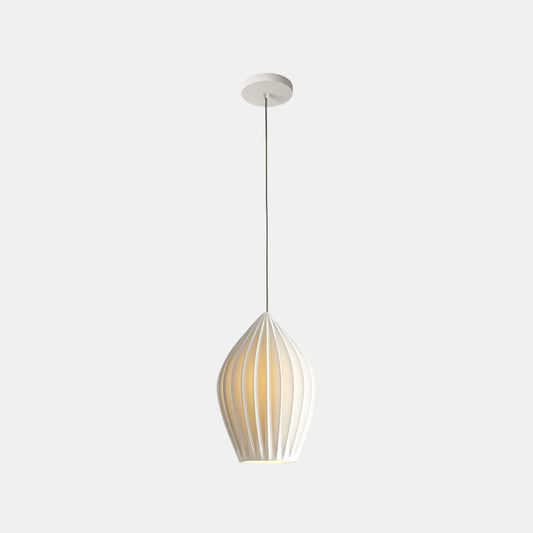 Moderne Keramisk Loftslampe med Rillede Skærm Hængelamper Tech Butik 1 hoved