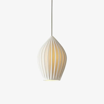 Moderne Keramisk Loftslampe med Rillede Skærm Hængelamper Tech Butik