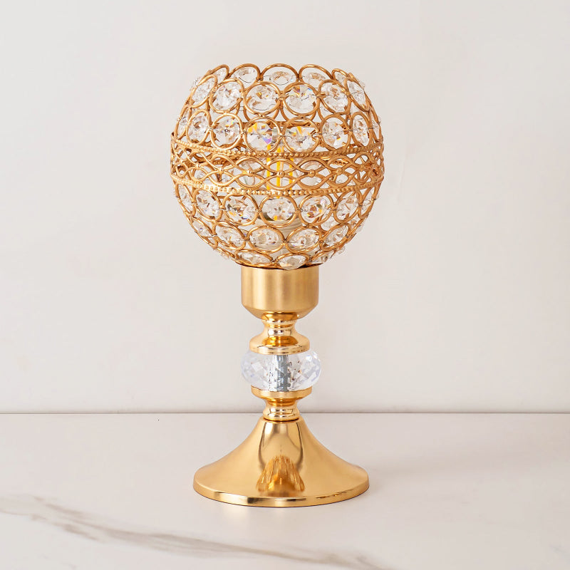 Moderne Krystal Bordlampe med Elegant Cylinderdesign Bordlamper Tech Butik