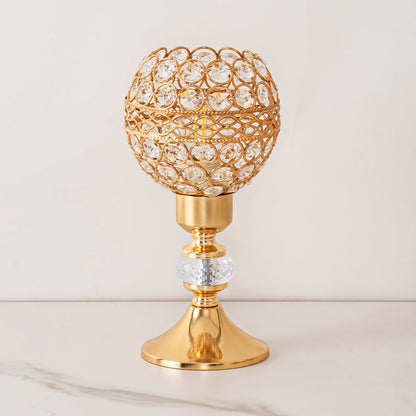 Moderne Krystal Bordlampe med Elegant Cylinderdesign Bordlamper Tech Butik