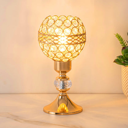 Moderne Krystal Bordlampe med Elegant Cylinderdesign Bordlamper Tech Butik
