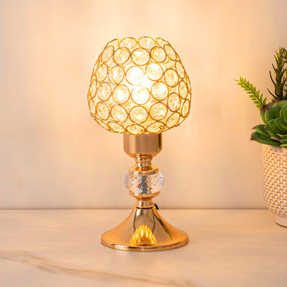 Moderne Krystal Bordlampe med Elegant Cylinderdesign Bordlamper Tech Butik C