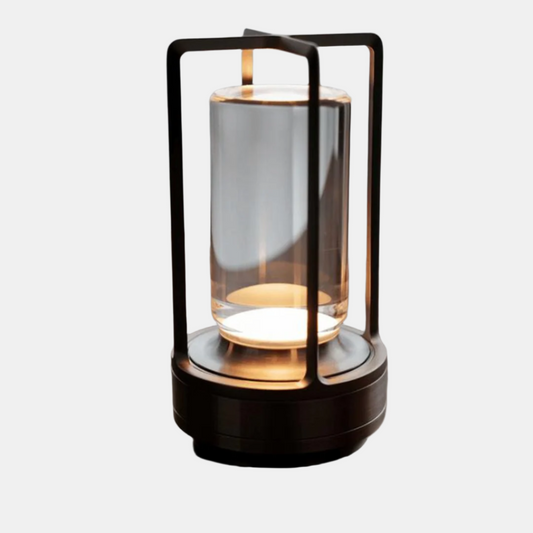 Moderne Krystalbordlampe med Refrakteret LED-Glød Bordlampe Tech Butik Sort
