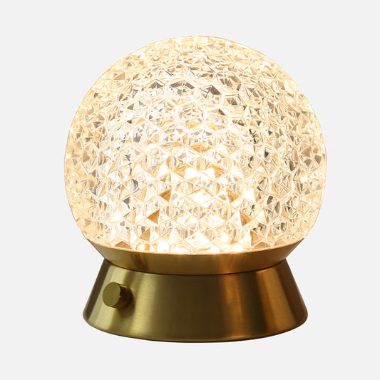 Moderne Krystalinspireret Trådløs LED Bordlampe Stemningsbelysning Tech Butik